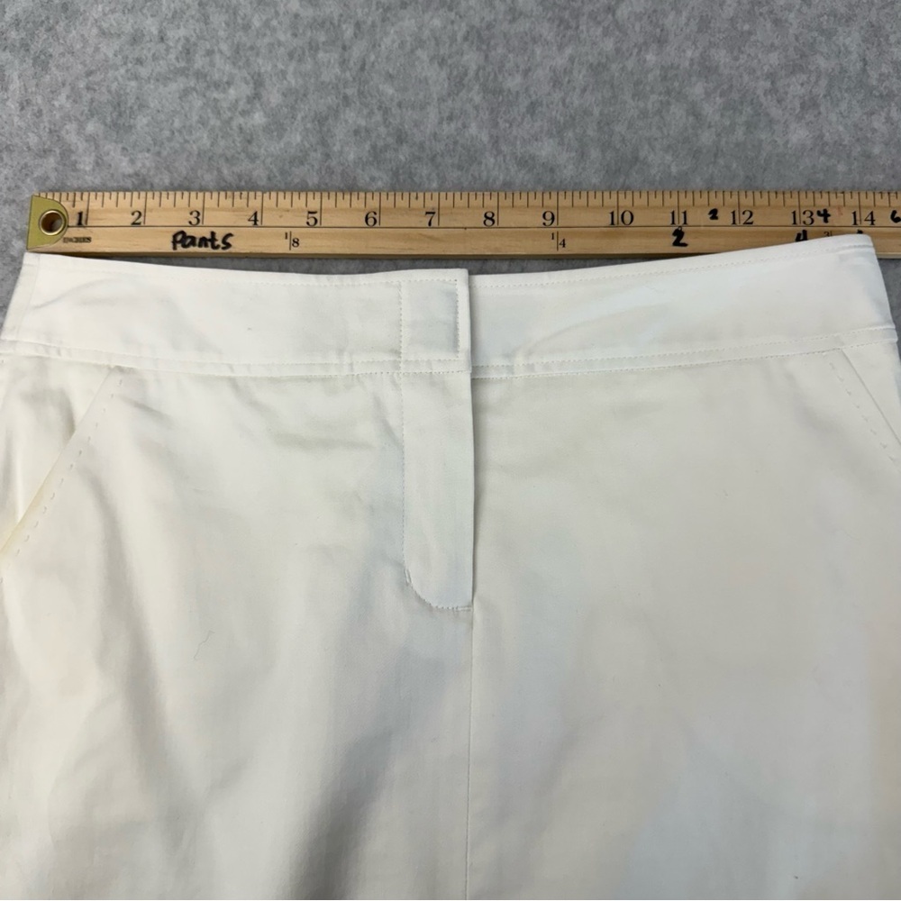 BCBGMaxAzria White Midi Pencil Skirt for Work - Picture 7 of 8